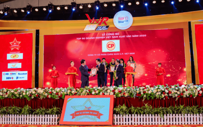 C.P. Việt Nam lọt “top” 50 doanh nghiệp xuất sắc nhất 2020