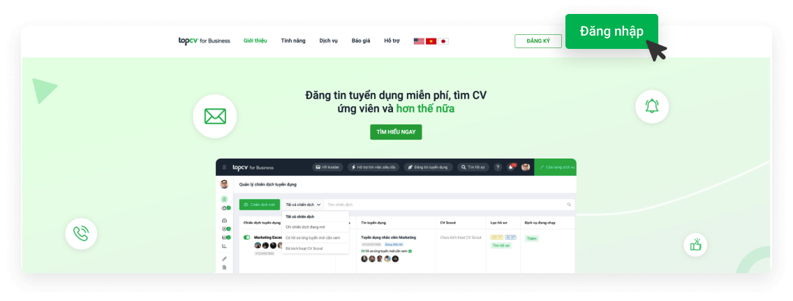He thong dang tin tuyen dung mien phi